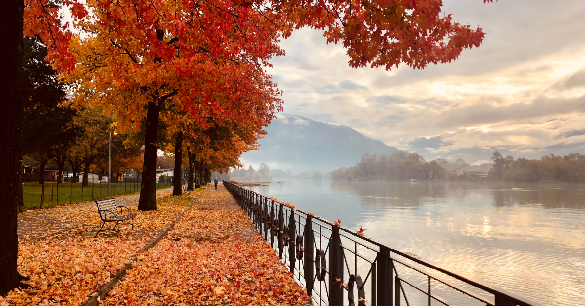 Lake Como in autumn